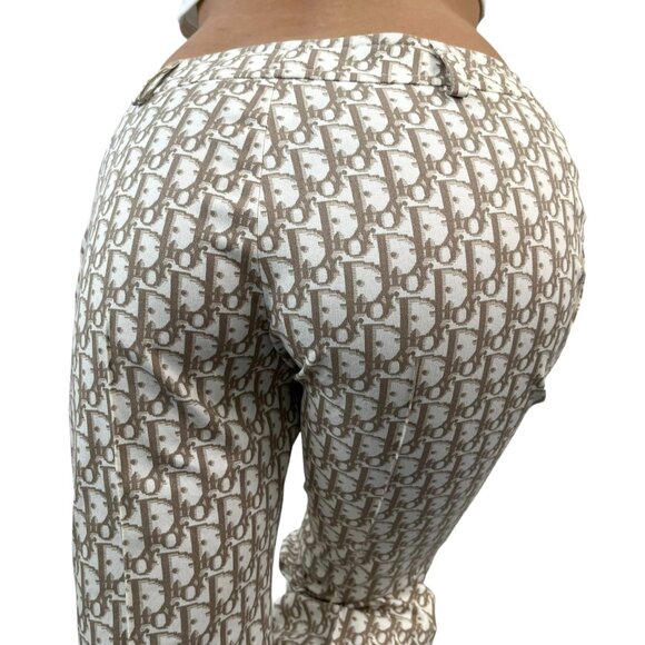 Christian Dior Vintage 2005 Trotter Monogram Pants Bottoms #36 Brown [105699] - Picture 3 of 13